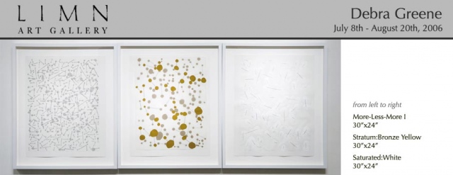 Debra Greene Solo Exhibition at LIMN Gallery
