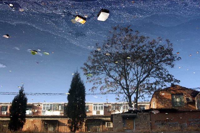 Han Bing, "Urban Amber Series: East Wind II"