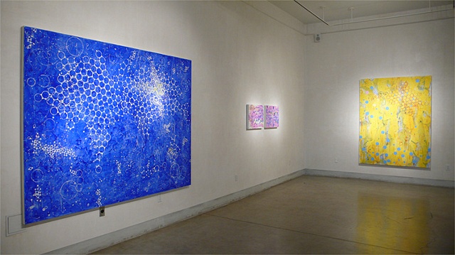 Installation view of Joan Moment: Intermittent Mapping, July 25 - Sept. 12, 2009 at LIMN Gallery