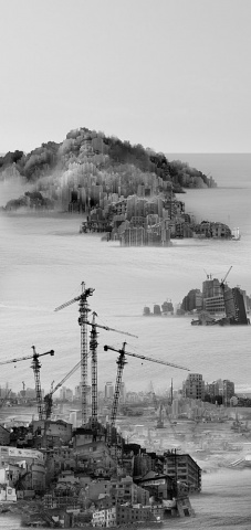 Yang Yongliang "Ruins in the Water"