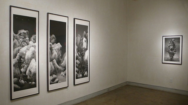 Installation view of Yang Yongliang: Photographic Works, Sept. 25 - Nov. 7, 2009 at LIMN Gallery