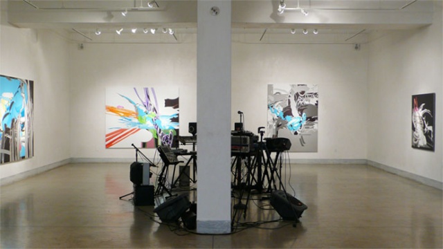 Ted Vasin � Painting and Sound, Installation View