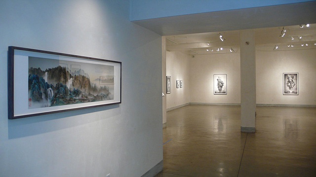 Installation view of Yang Yongliang: Photographic Works, Sept. 25 - Nov. 7, 2009 at LIMN Gallery