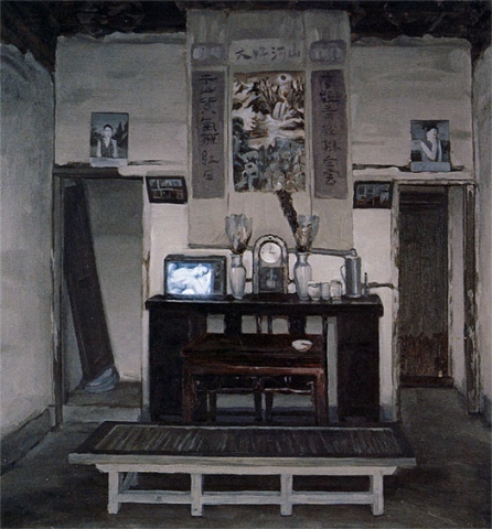 Weng Yunpeng "Old House w/ a Landscape Painting, Wuyuan, Jiangxi Province No.2"