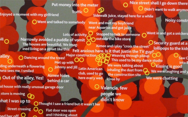 Christian Nold "San Francisco Emotion Map" detail