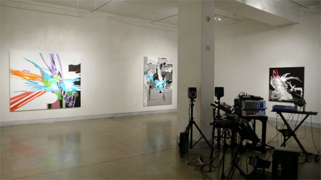Ted Vasin � Painting and Sound, Installation View