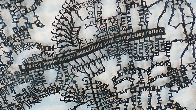 Artwork by Yael Kanarek, "Untitle (Lemon)", detail