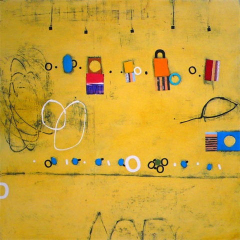 Silvia Poloto  "Footprints in Pale Yellow 10"