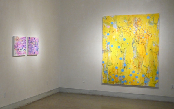 Installation view of Joan Moment: Intermittent Mapping, July 25 - Sept. 12, 2009 at LIMN Gallery