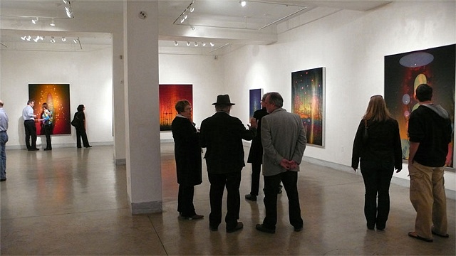 Rik Ritchey's opening reception, April 2009