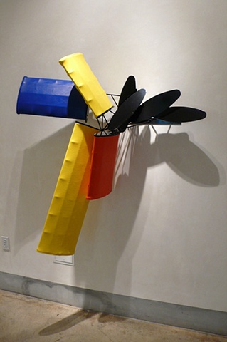 Dean DeCocker, "Speed Flags in the Pacific", 53"x49"x18"