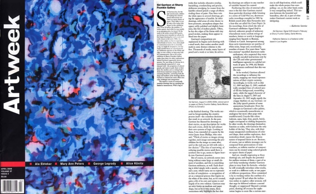  Cover of Artweek by Sid Garrison