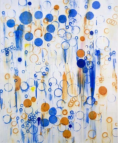 Joan Moment, "Big Dipper", 2003, acrylic on paper, 52"x42"