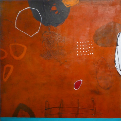Silvia Poloto  "Observations in Deep Orange 11"
