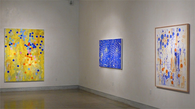 Installation view of Joan Moment: Intermittent Mapping, July 25 - Sept. 12, 2009 at LIMN Gallery