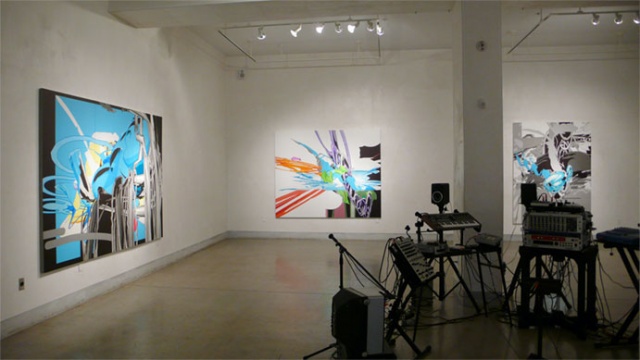 Ted Vasin � Painting and Sound, Installation View