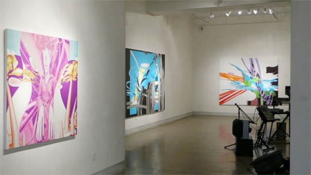 Ted Vasin � Painting and Sound, Installation View