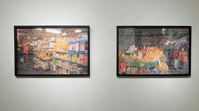 Artworks by Stephanie Lempert, from "Language of Space Series"