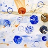 Joan Moment, "Blue Nasturtium Series III", 2006, acrylic on paper, 26"x42"