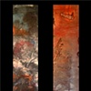 Ren Ming, works on silk scroll