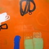 Silvia Poloto  "Observations in Light Orange 1"