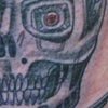 Terminator Skull Memorial Tattoo By Little Chico 2009