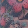 Waves and Flowers Tattoo by Little Chico 2005