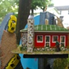 Close up of front of house