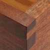 walnut blanket chest - detail