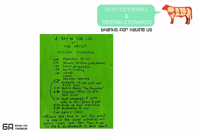 Scot Cotterell and Tristan Stowards "Thanks for having us" April 08