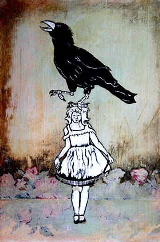 Girl and Crow