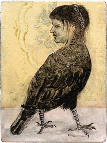 Crow with Braid