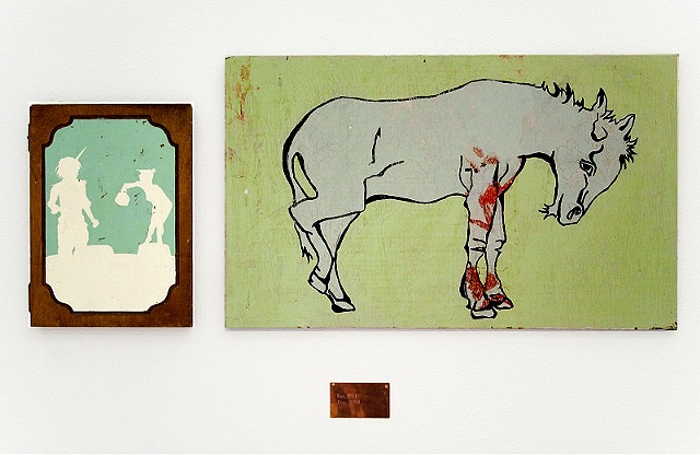 Donkey with Figures