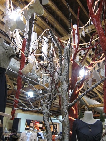 Anthropologie Holiday displays