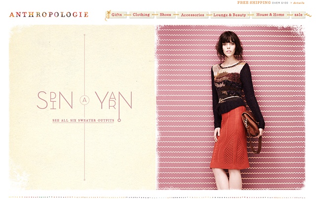 Abstract Landscape Pullover, Anthropologie
FW 2011
