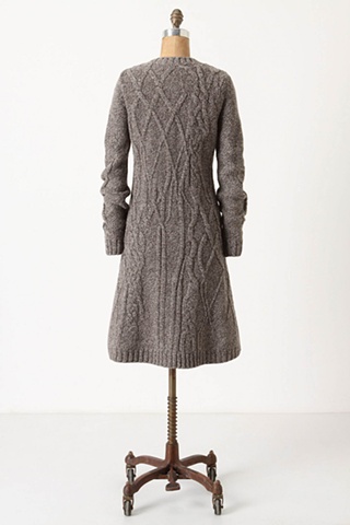 Coiled Cableknit Sweatercoat, Anthropologie, Fall 2011