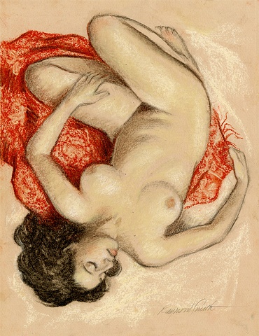 Audrey on a sarong