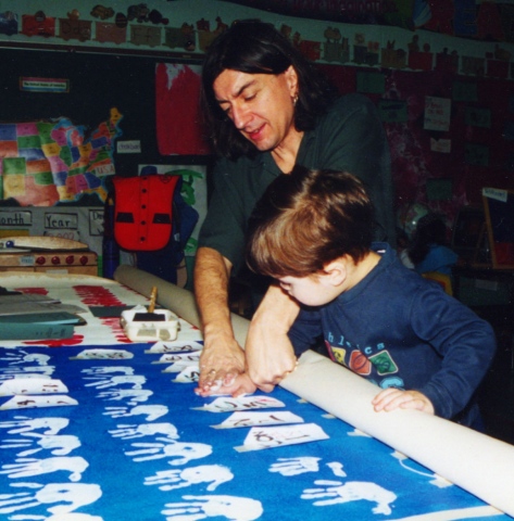 Making the flag in a school