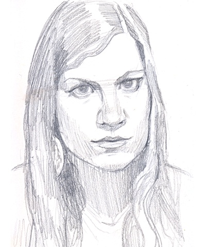Second drawing for a portrait of Robin