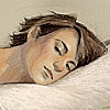 Jessica with a pillow