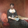 Replica of "Mme Leon Maitre" by Fantin Latour