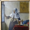 Replica of "Woman with a Water Pitcher" by Vermeer