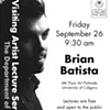 Visiting artist lecture @ U of C