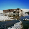 flooded building, Salton Sea Beach