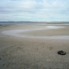 tire on salt flat, Red Hill Marina