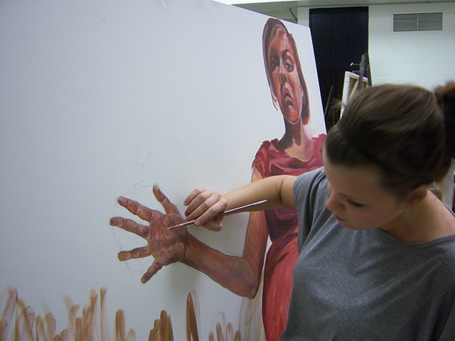 April 2009, 
Studio 207
Working on Senior Exhibition
East Carolina University