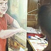 At home painting