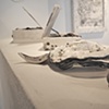 View of artifacts in installation
Drought/Fire/Ash