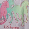 "I love horses" graphic tee