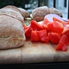 Fresh Vegetables and Ciabatta for the Grill